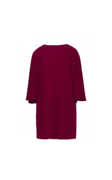 S426 Sukienka z rękawami kimonowymi - bordowa