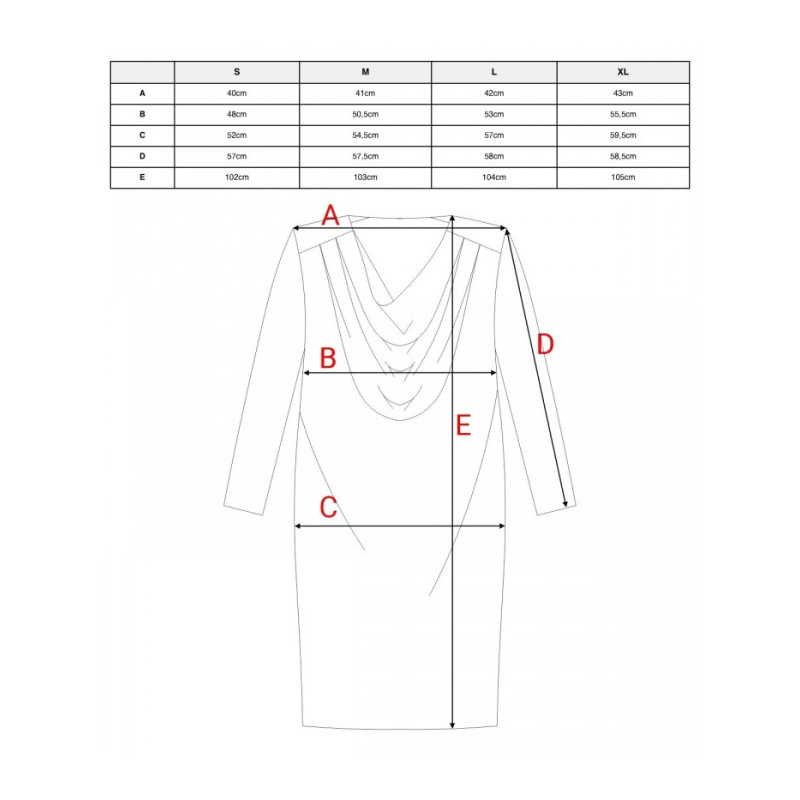 S428 Sukienka z drapowanym dekoltem - bordowa