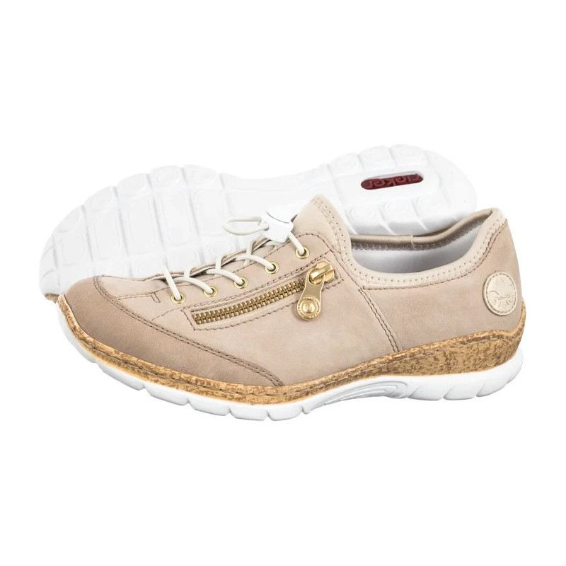 Rieker Beżowe N42F1-60 Beige (RI348-a) kingad
