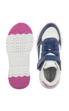 Geox J Loftus A - Gbk+Nylon White/Dk Royal J46M2A 0FU54 C1Z4R (GE204-b) spordijalatsid