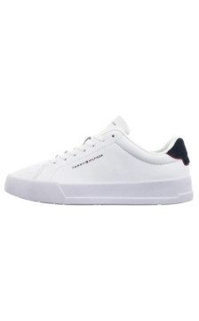 Tommy Hilfiger TH Court Lth Detail Ess White/Desert Sky FM0FM05367 0LD (TH1219-a) spordijalatsid