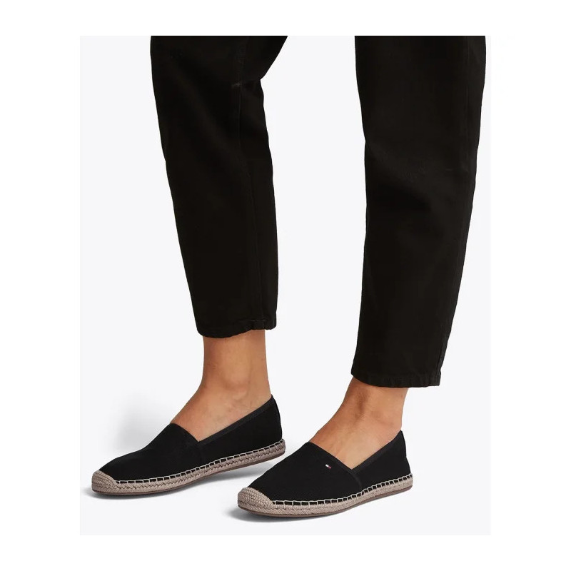 Tommy Hilfiger Flag Canvas Espadrille Black FW0FW08541 BDS (TH1264-b) kingad