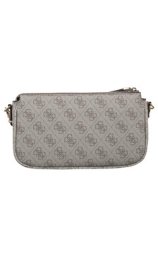 Guess Noelle II Dbl Pouch Crossbody HWBG96 72710 Dark Taupe Logo  (GU758-c) käekott