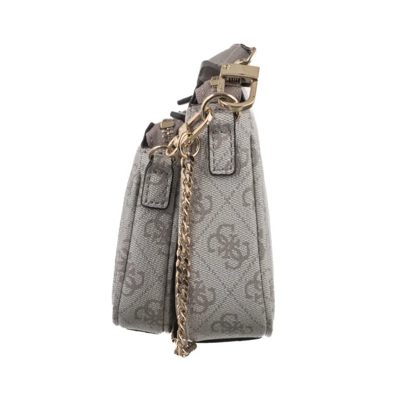 Guess Noelle II Dbl Pouch Crossbody HWBG96 72710 Dark Taupe Logo  (GU758-c) käekott