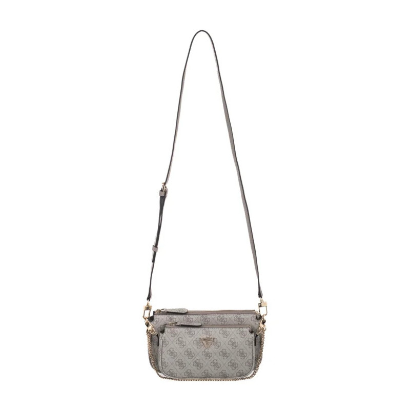 Guess Noelle II Dbl Pouch Crossbody HWBG96 72710 Dark Taupe Logo  (GU758-c) käekott