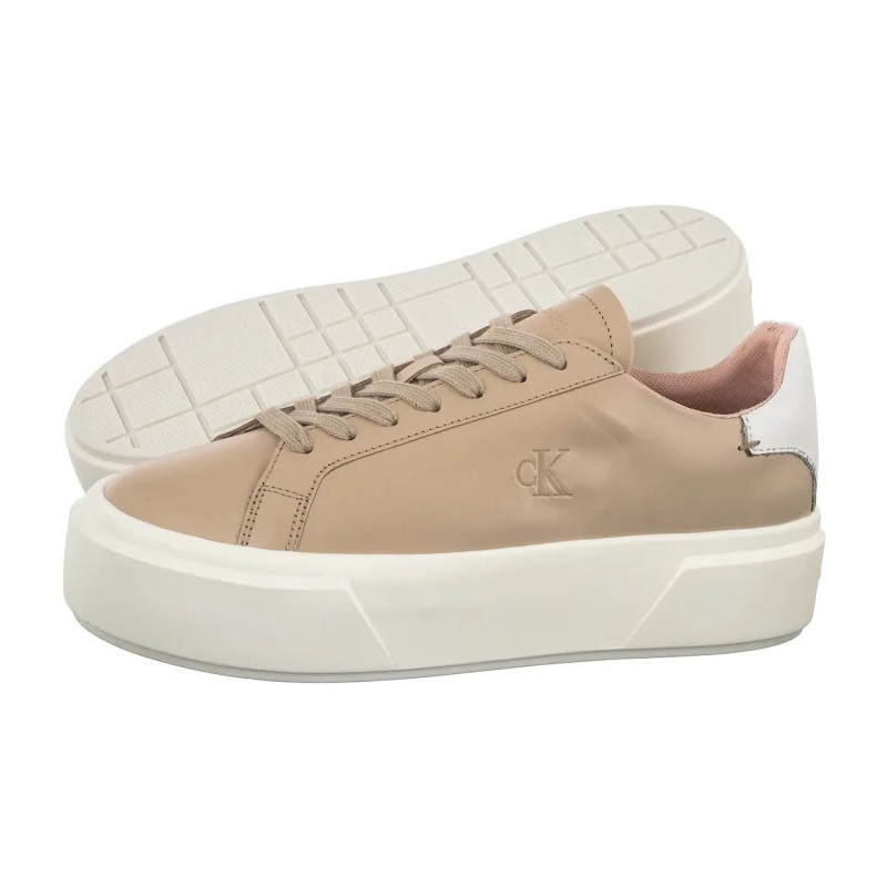 Calvin Klein Flatform Lace Up Lth Mg Triple Bright White YW0YW01928 0K4 (CK710-c) kingad