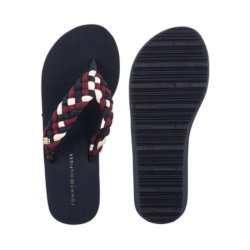 Tommy Hilfiger TH Wedge Braided Summer Sandal Rwb FW0FW09198 0GY (TH1441-a) kingad