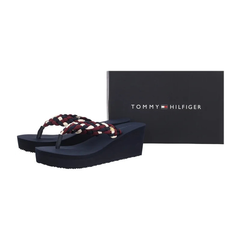 Tommy Hilfiger TH Wedge Braided Summer Sandal Rwb FW0FW09198 0GY (TH1441-a) kingad