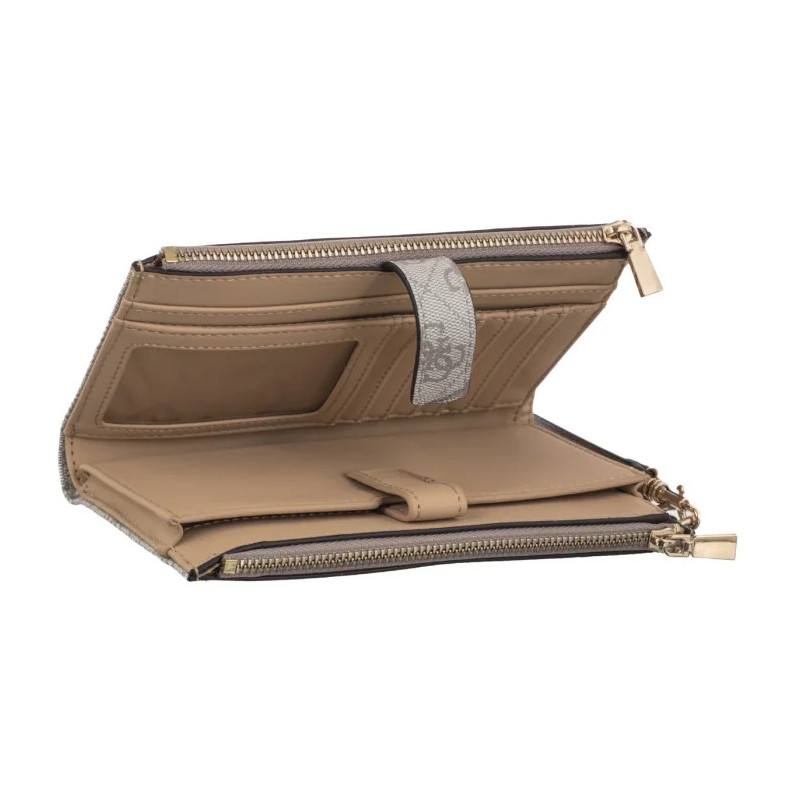 Guess Laurel II Slg Dbl Zip Organizer SWSG74 59157 Dark Taupe Logo (GU861-b) käekott