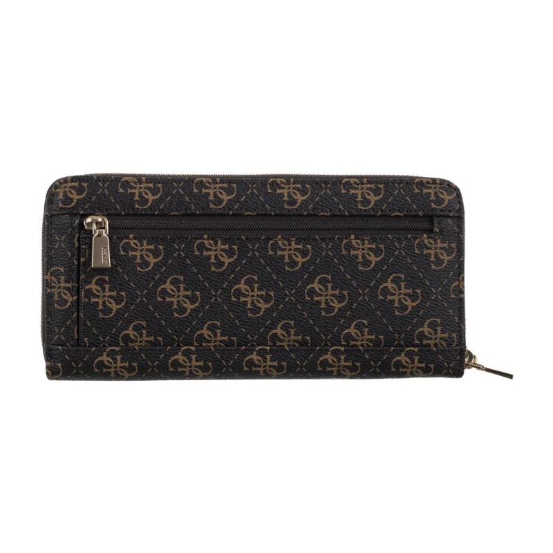 Guess Laurel II Slg Large Zip Around SWQL74 59146 Brown Logo (GU862-a) käekott