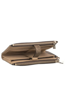 Guess Laurel II Slg Dbl Zip Organizer SWSG74 59157 Latte Logo (GU861-c) käekott