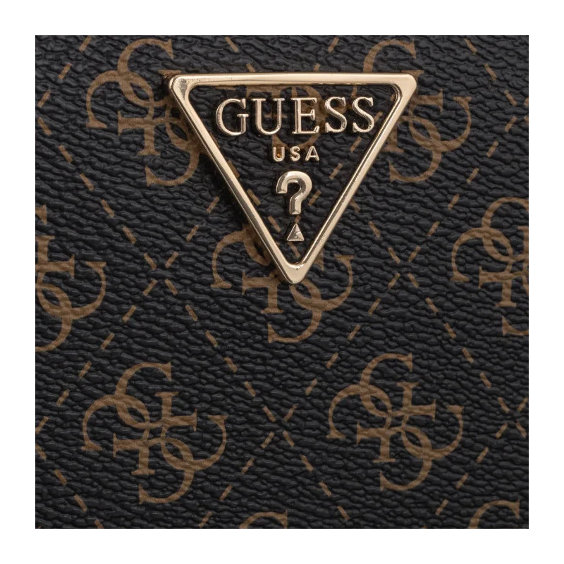 Guess Laurel II Slg Med Zip Around SWQL74 59140 Brown Logo (GU863-a) käekott