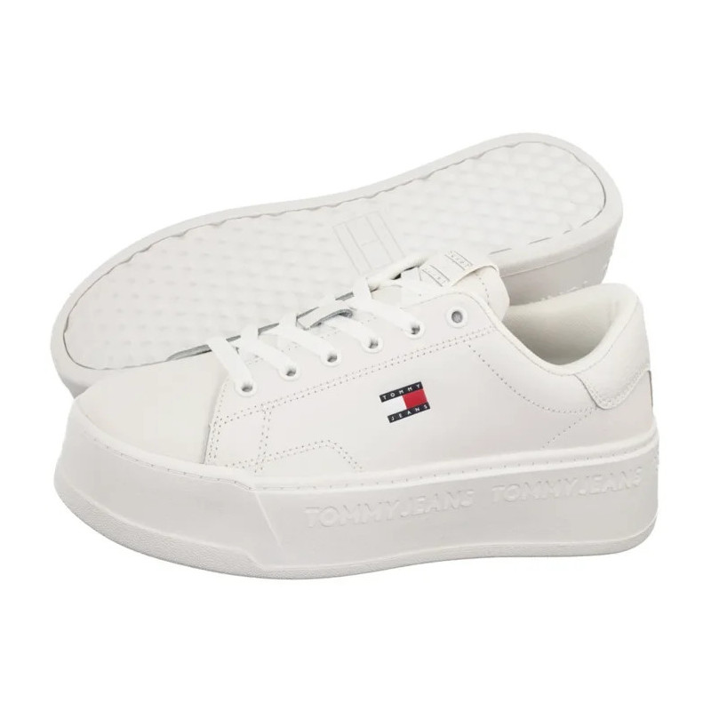 Tommy Hilfiger Tjw Script Cupsole Flatform Ecru EN0EN02961 YBL (TH1448-a) kingad