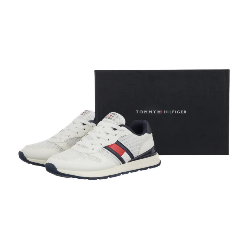 Tommy Hilfiger Flag Low Cut Lace-Up Sneaker White/Blue T3X9-34375-1697X336 (TH1454-a) spordijalatsid