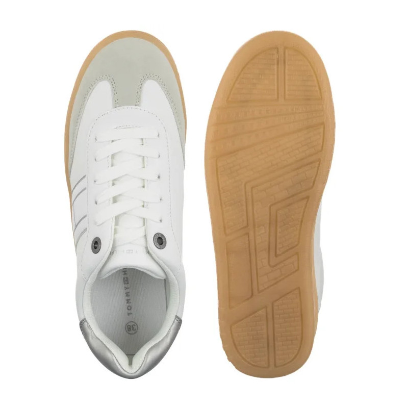 Tommy Hilfiger Low Cut Lace-Up Sneaker White/Silver T3A9-34242-1269X025 (TH1455-a) spordijalatsid