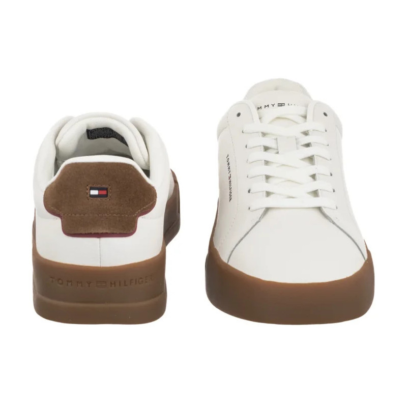 Tommy Hilfiger TH Court Lth Detail Ess Ecru/Regatta Red FM0FM05367 0LF (TH1219-e) spordijalatsid