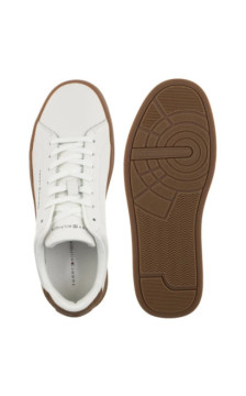 Tommy Hilfiger TH Court Lth Detail Ess Ecru/Regatta Red FM0FM05367 0LF (TH1219-e) spordijalatsid