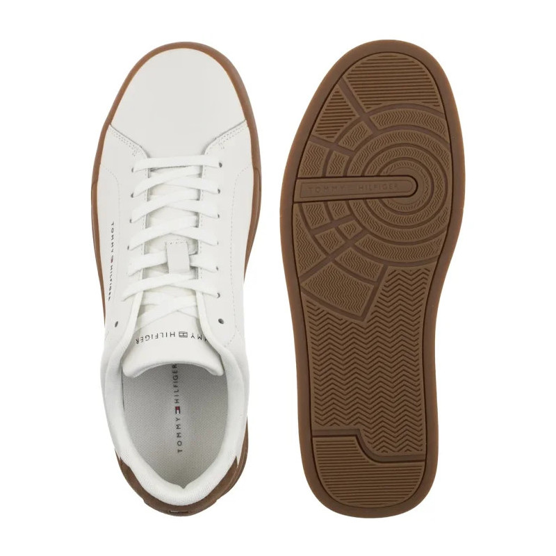 Tommy Hilfiger TH Court Lth Detail Ess Ecru/Regatta Red FM0FM05367 0LF (TH1219-e) spordijalatsid