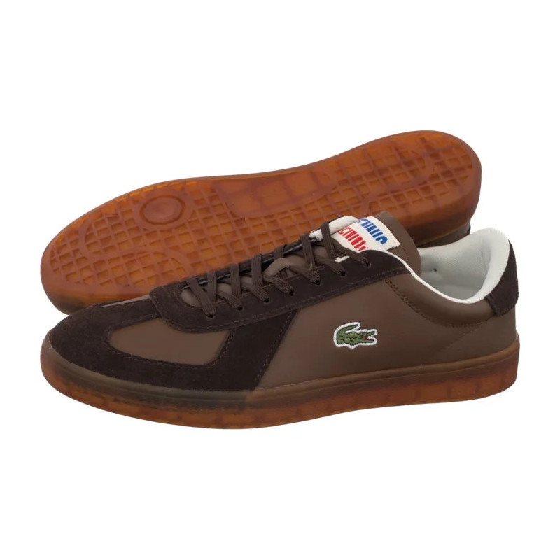 Lacoste Baseshot Pro 126 1 SMA Dk Brw/Gum- Leather 751SMA0077.031 (LC469-a) spordijalatsid