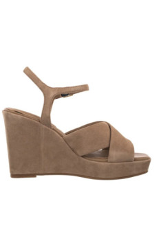 Tommy Hilfiger Suede Wrapped High Wedge Safari Canvas FW0FW09218 RBC (TH1459-a) kingad