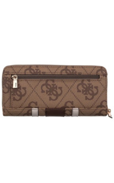 Guess Laurel II Slg Lrg Zip Around SWSS74 59146 Latte Logo/Brown (GU865-a) käekott