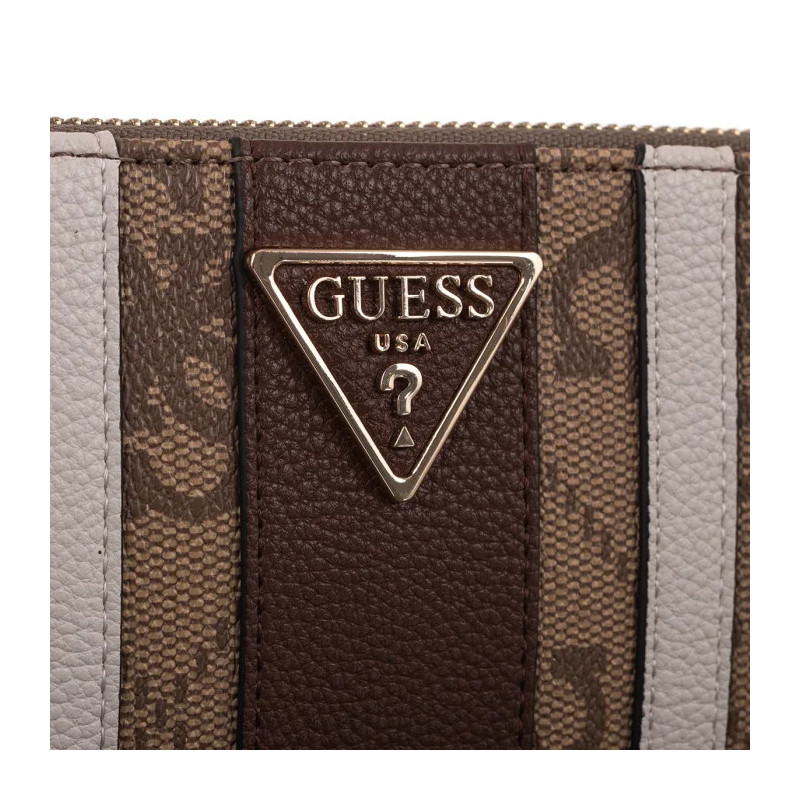 Guess Laurel II Slg Lrg Zip Around SWSS74 59146 Latte Logo/Brown (GU865-a) käekott