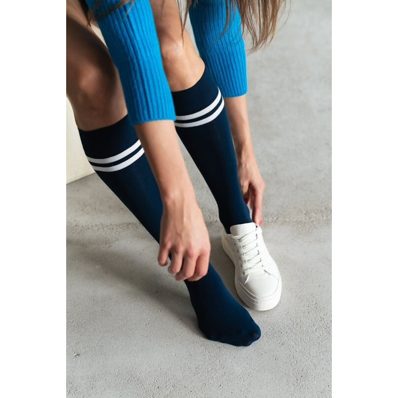 Steven puuvillased sokid põlvini