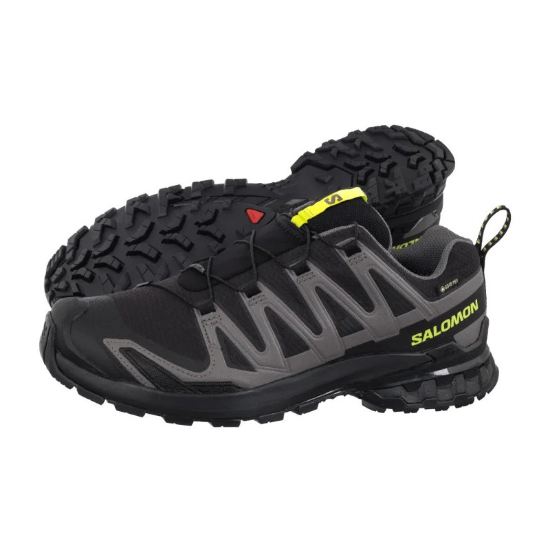 Salomon XA PRO 3D V9 GTX Black/Dark Gull Gray/Acid Lime 479873 (SO39-a) jooksujalatsid