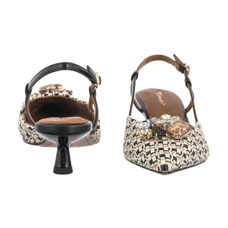 Tamaris Beżowe/Czarne 1-29512-46 098 Black Comb (TM574-a) kingad