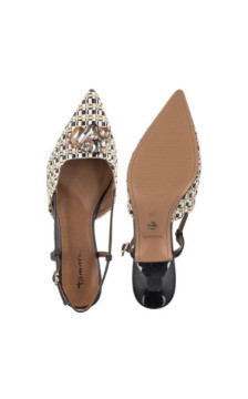 Tamaris Beżowe/Czarne 1-29512-46 098 Black Comb (TM574-a) kingad