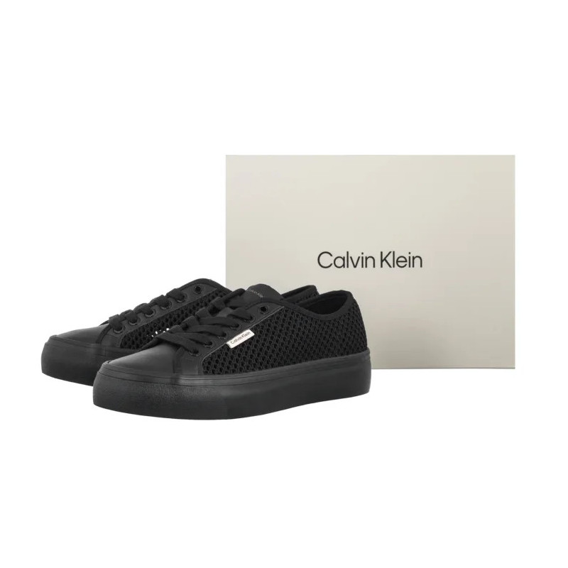 Calvin Klein Vulc Flatf Lace Up Lin Mesh Triple Black HW0HW02971 0GJ (CK731-b) spordijalatsid