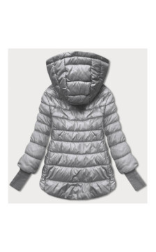 LONG JACKET WITH HOOD BLACK (PM7231) striukė