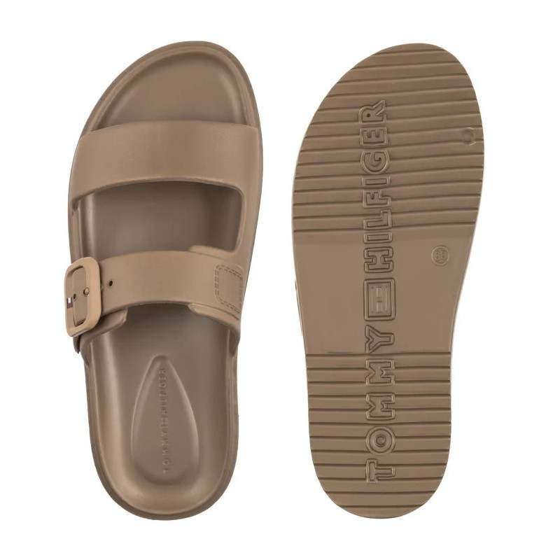 Tommy Hilfiger Th Double Strap Sandal Pearl Safari Canvas Pearlized FW0FW09114 0HT (TH1475-a) Naiste kingad/klappide klapid
