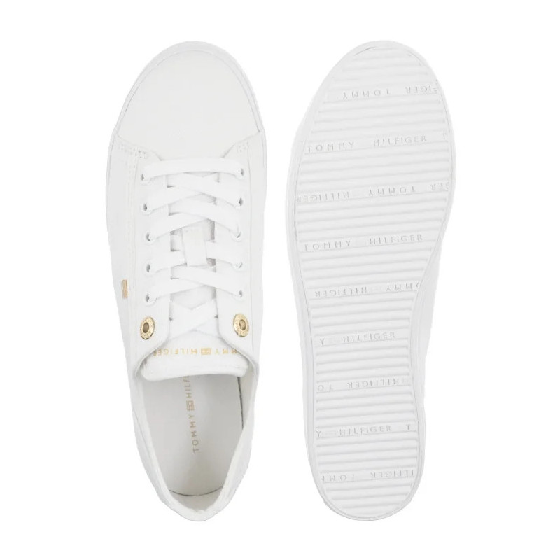Tommy Hilfiger Th Foxing Sneaker Canvas White FW0FW09170 YBS (TH1477-a) kingad
