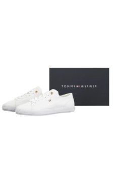 Tommy Hilfiger Th Foxing Sneaker Canvas White FW0FW09170 YBS (TH1477-a) kingad
