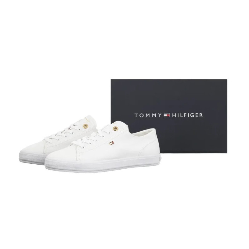 Tommy Hilfiger Th Foxing Sneaker Canvas White FW0FW09170 YBS (TH1477-a) kingad