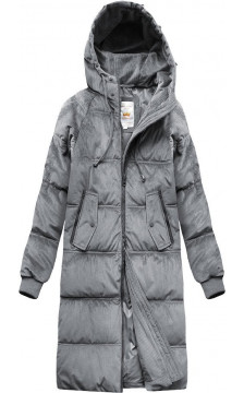  STRIPED JACKET WITH HOOD GRAY (7763) striukė