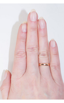 Kullast abielurühm 1100542(Au-R), Punane Kuld 585°