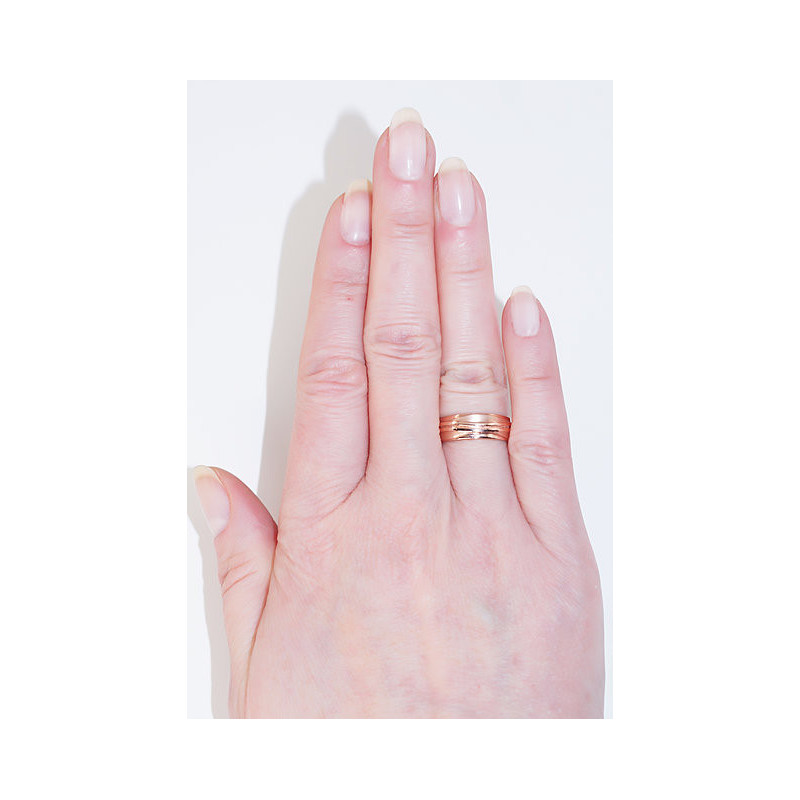 Kullast abielurühm 1100545(Au-R), Punane Kuld 585°