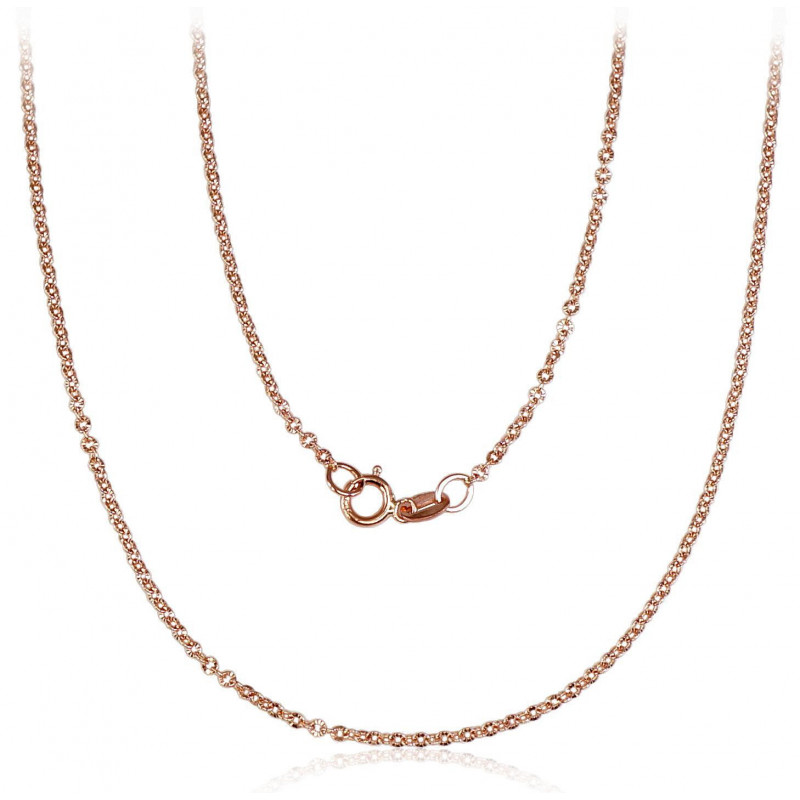 Kuldkett Anchor 1.4 mm , kantide teemanttöötlus 1400040(Au-R), Punane Kuld 585°