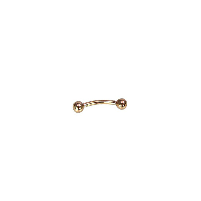 Kuldpiercing kulmudele 1930027(Au-R), Punane Kuld 585°