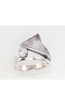 Hõbesõrmus 2101407(POx-Bk)_CZ, Hõbe 925°, oksüüd (kate), Tsirkonid