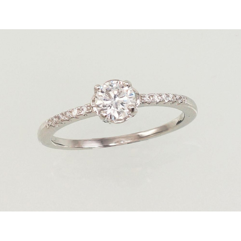 Hõbesõrmus 2101551(PRh-Gr)_CZ, Hõbe 925°, roodium (kate), Tsirkonid