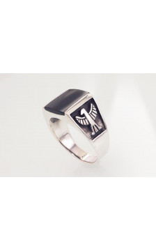 Hõbesõrmus 2101587(POx-Bk)_ON, Hõbe 925°, oksüüd (kate), Ooniks