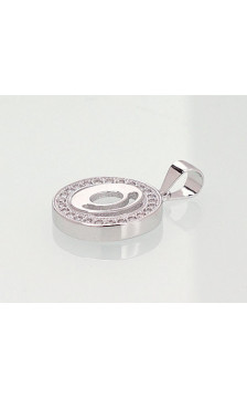 Hõberipats 2301010(PRh-Gr)_CZ, Hõbe 925°, roodium (kate), Tsirkonid