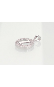 Hõberipats 2301017(PRh-Gr)_CZ, Hõbe 925°, roodium (kate), Tsirkonid