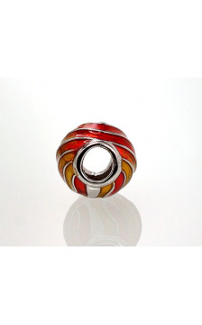 Hõberipats 2301459(PRh-Gr)_ML-Y+ML-OR, Hõbe 925°, roodium (kate), Juveeliemail