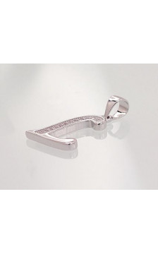 Hõberipats 2301616(PRh-Gr)_CZ, Hõbe 925°, roodium (kate), Tsirkonid