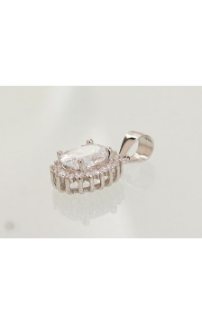 Hõberipats 2301643(PRh-Gr)_CZ, Hõbe 925°, roodium (kate), Tsirkonid