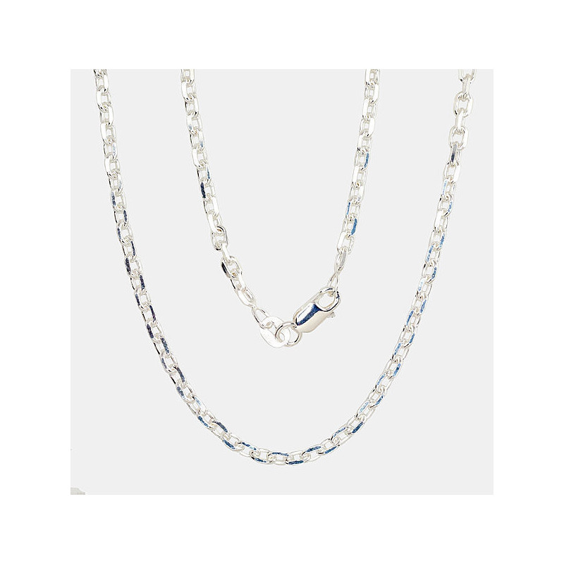 Hõbekett Anchor 3 mm , kantide teemanttöötlus 2400076, Hõbe 925°